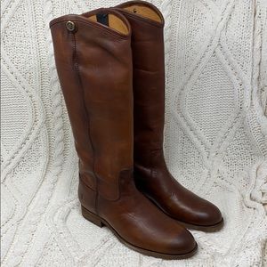 Frye Melissa Button 2 Cognac Extended Riding Boot